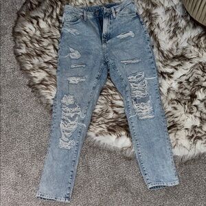 H & M Distressed Light Blue Women's Jeans